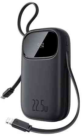 ПАВЕРБАНК Baseus 10000mAh (белый/черный) | Быстрая зарядка 22.5W Киев