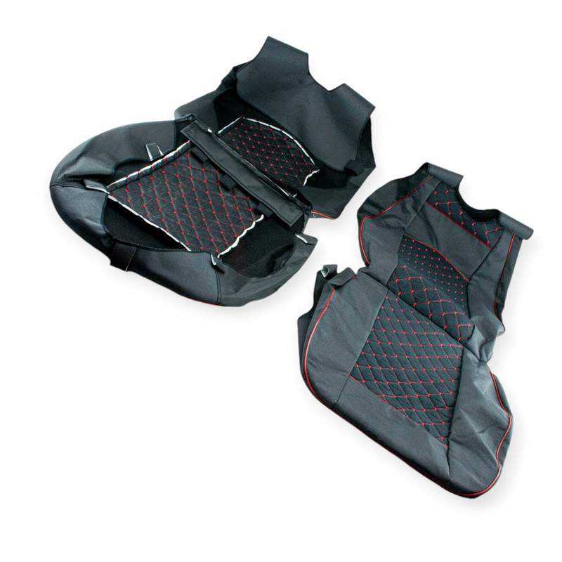 Майки 1+1 ромб (закрытый торец) красные передние Мукачево - изображение 1