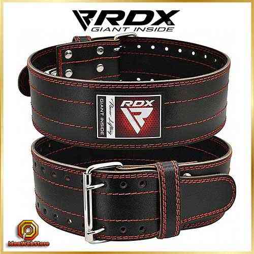 Важкоатлетичний шкіряний пояс RDX Leather для присідань станової тяги та силових тренувань розмір M Київ