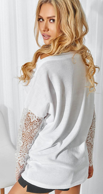Свитерок с кружевными рукавами Киев - изображение 4