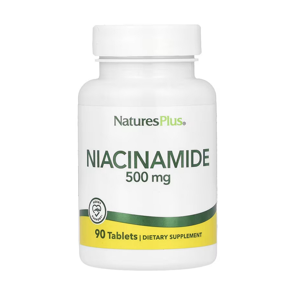 Ниацинамид Nature's Plus Niacinamide 500 мг 90 таблеток Луцк - изображение 1
