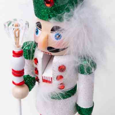 Новогодняя фигурка Novogod`ko Щелкунчик 20 см Дерево Белый (974683) Винница