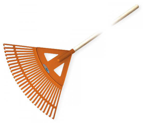 Граблі для листя віялові з ручкою 60см Bradas, Польща Київ - фото 1