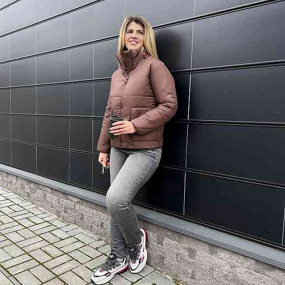 Демісезонна куртка з синтепоном "Lake" оптом | Норма і батал | Розпродаж моделі Шоколадний, 50-52 Київ