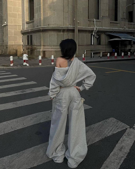 Женский стильный костюм двойка: кофта и штаны оверсайз кроя двунитка Одесса - изображение 5