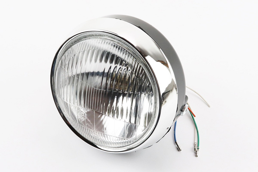 Фара передня "чорна" ALPHA кругла D=150mm Київ - фото 1