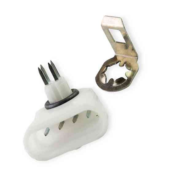 Разъем модулю ЭБН белый + скоба ВАЗ старый образец 4тонк.конт. к Мукачево