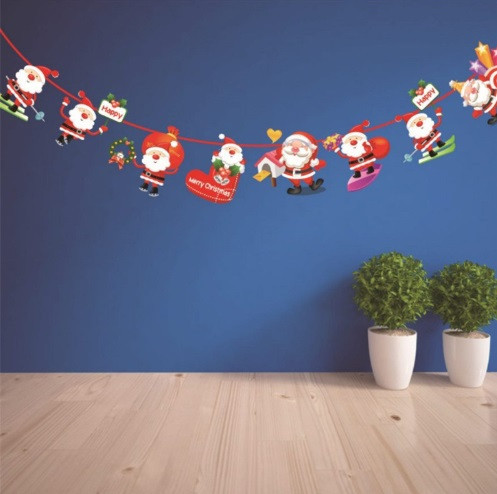 Новогодняя гирлянда Дед Мороз 280 см разноцветный Киев - изображение 2