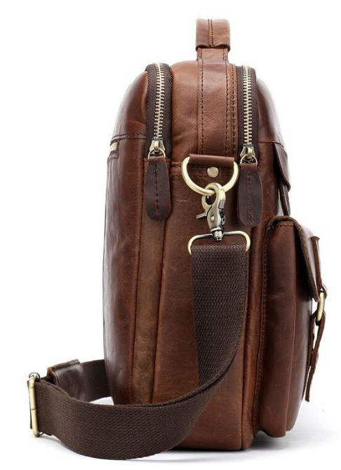 Сумка мужская Vintage 14717 Коричневая Киев - изображение 6