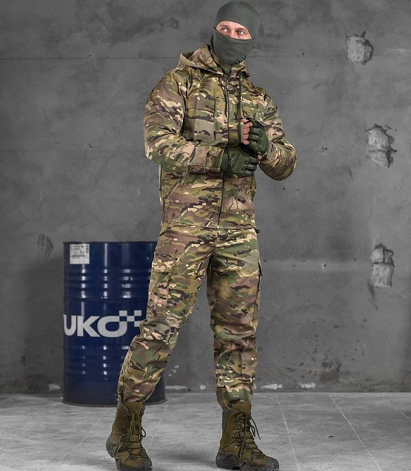 Тактический мужской костюм тройка Universal (китель + штаны + убакс) ВТ6778 (7-02) Мультикам S Киев - изображение 4