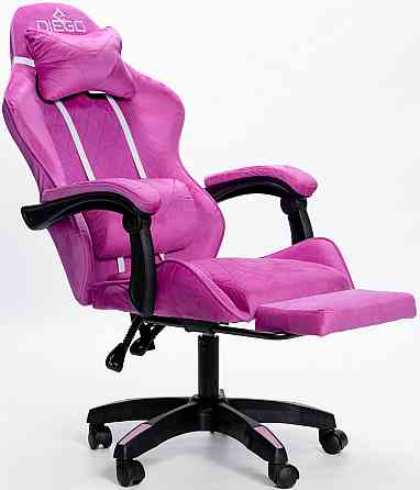 Крісло геймерське DIEGO ALCANTARA PRO Pink Київ