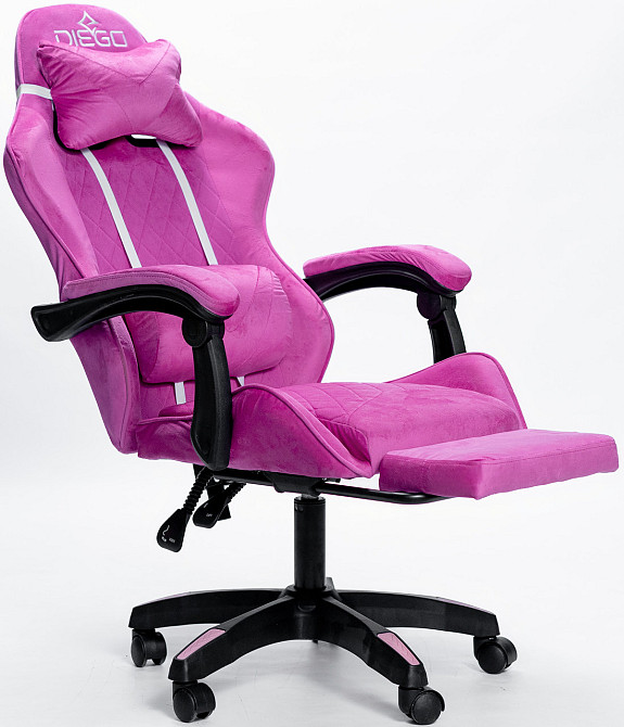 Крісло геймерське DIEGO ALCANTARA PRO Pink Київ - фото 3
