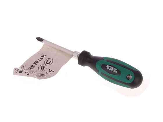 Отвертка усиленная крестовая PH1x75 45-8175 ТМ MASTER TOOL Solmir Киев