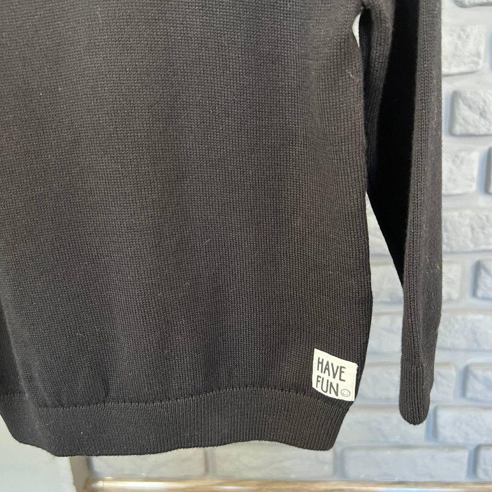 Дитяча кофта з Ґудзиком для хлопчика LC Waikiki Чорна 9-12 міс (74-80см) пакунок малюка Киев - изображение 3