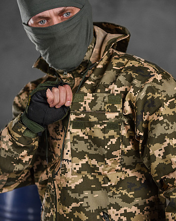 Тактичний армійський чоловічий костюм піксель із капюшоном весна літо Одеса - фото 12