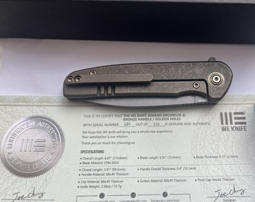 Складной нож We Knife Shakan. Харьков - изображение 4