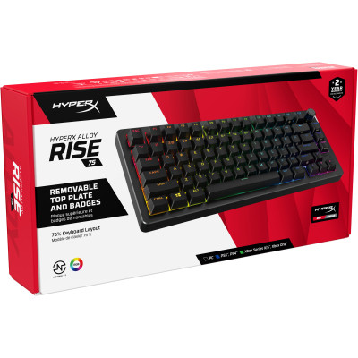 Клавиатура HyperX Alloy Rise 75 PBT HX Red USB UA Black (7G7A4AA) Винница - изображение 7