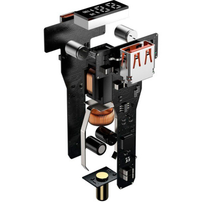 Зарядний пристрій Baseus Superme Digital Display PPS Dual Quick Charger Car Charger black (TZCCZX-01) Вінниця - фото 11