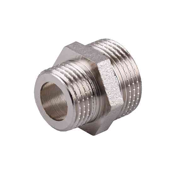 Ніпель редукційний 3/4″х1/2″ЗЗ нікельований під прокладку NN432G OPTIMUM Тернопіль