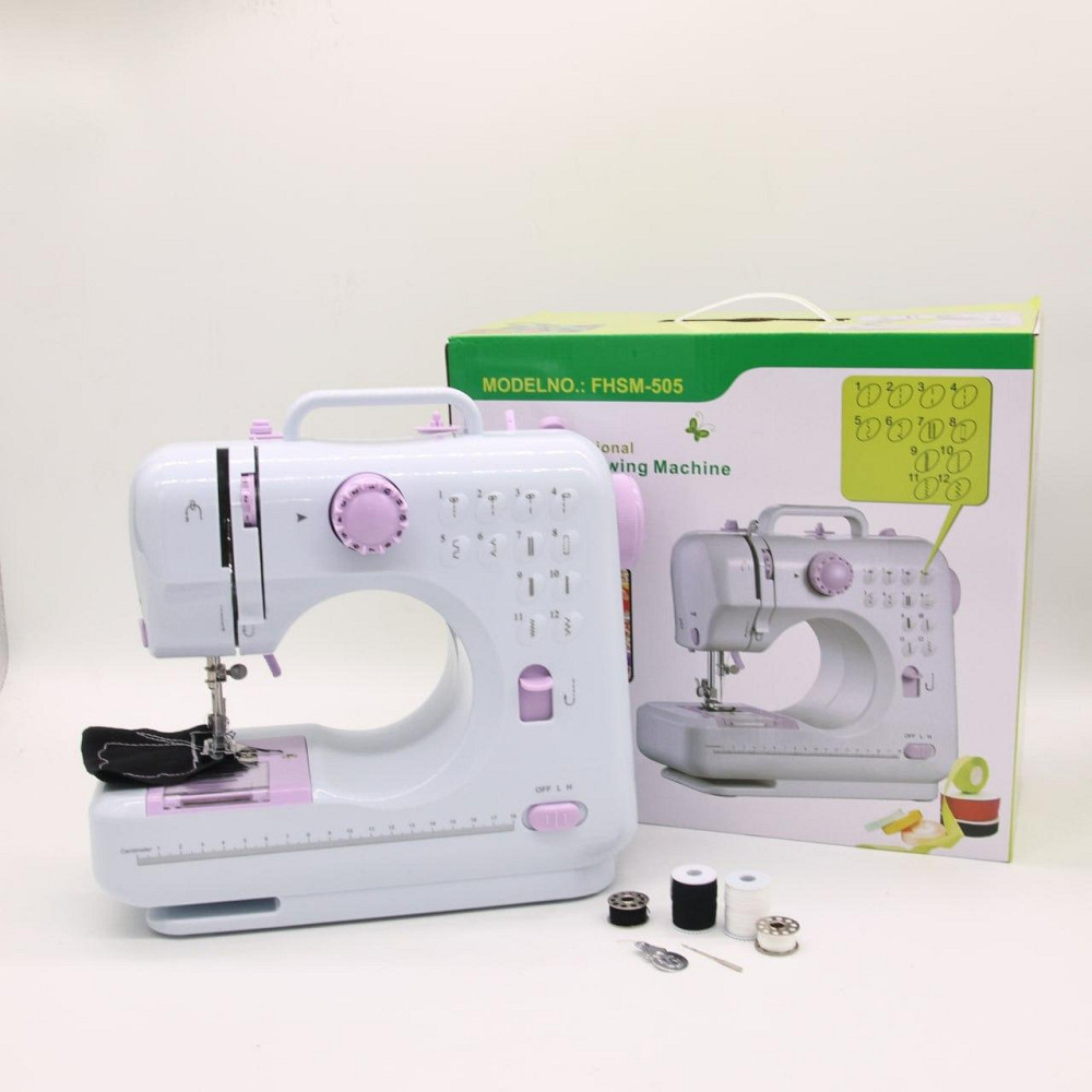 Швейная машинка 12в1 с оверлоком, педалью и 2 катушками, FHSM-505 / Электрическая машинка для шитья Киев - изображение 10