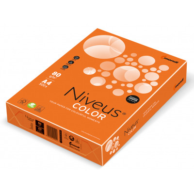 Папір Mondi Niveus COLOR intensive Orange A4, 80g, 500sh (A4.80.NVI.OR43.500) Вінниця - фото 1