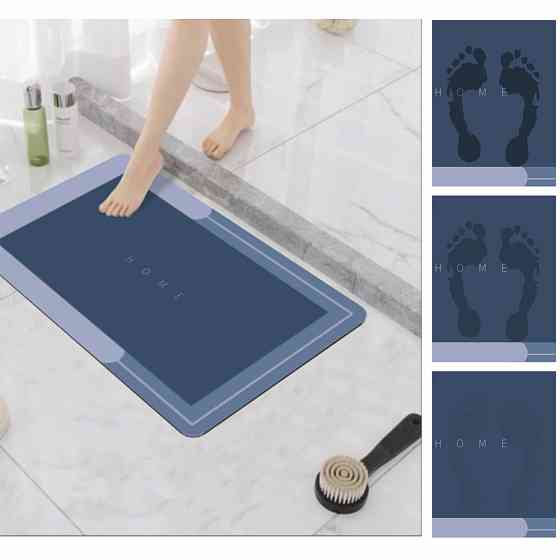 Набір діатомітових килимків для ванної та кухні Aquarius 50х80 см/50х120 см Блакитний Буча