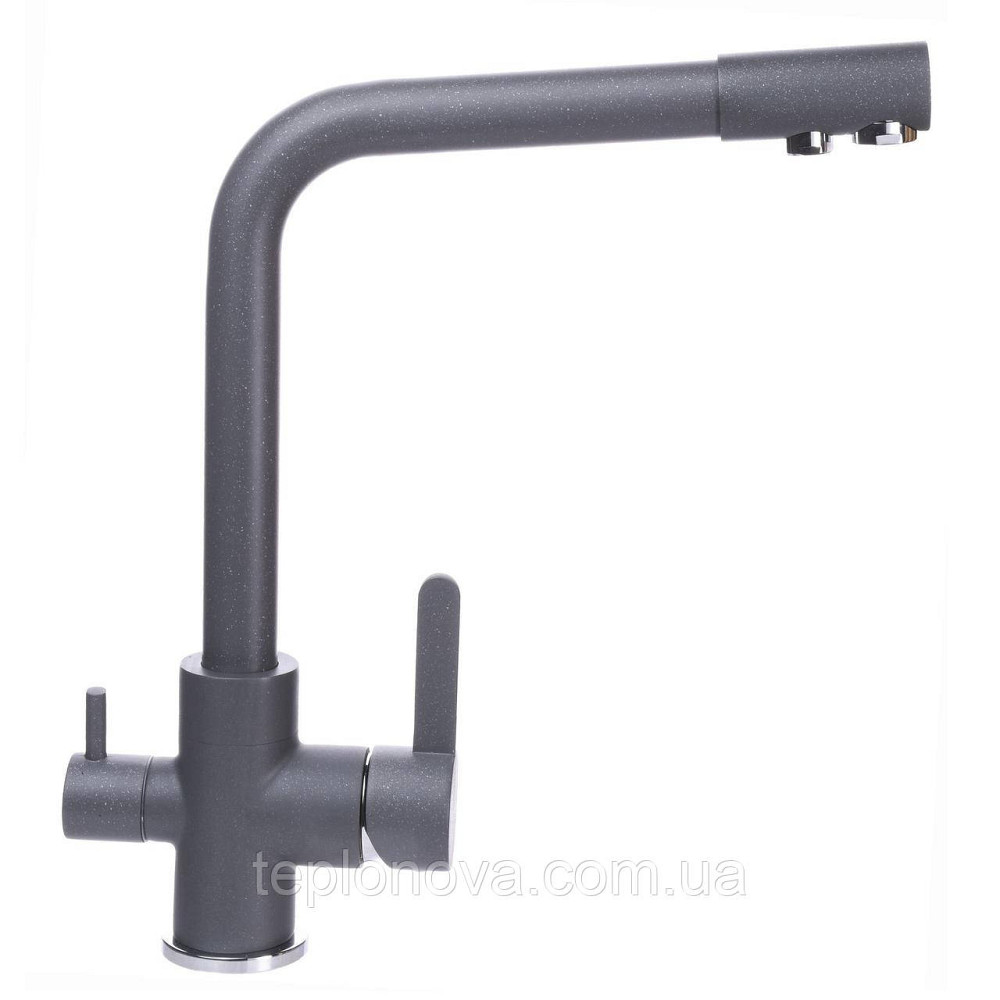 Змішувач для кухні під осмос Globus Lux LAZER GLLR-0444-3-TITANIUM Чернівці - фото 2