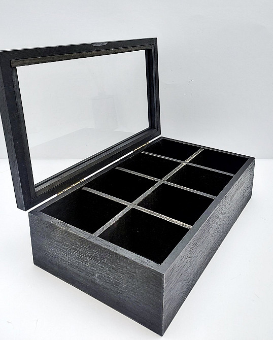 Дерев'яний органайзер зі склом 15555 Луцк - изображение 1