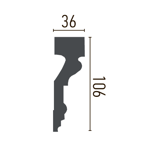 Молдинг полиуретановый с орнаментом Gaudi Decor CR 137 Днепр