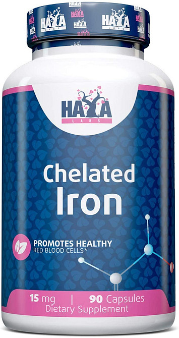 Железо Haya Labs Chelated Iron 15 mg 90 caps Луцк - изображение 1
