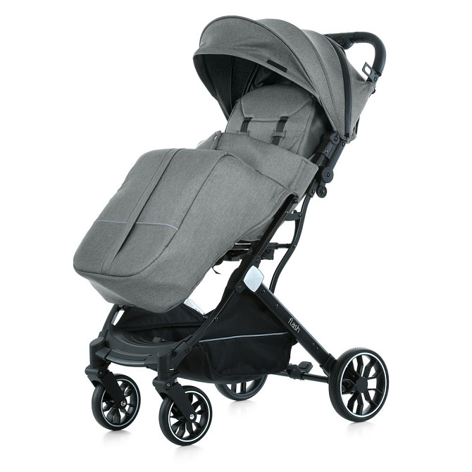 Коляска дитяча FLASH Stone Gray прогулянкова з чохлом на ніжки Темна-Сіра (M 5727-1) Чернігів - фото 2