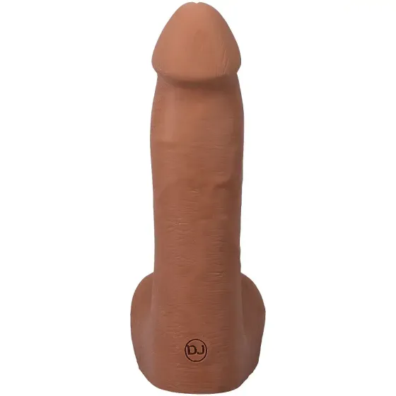Фалоімітатор Doc Johnson The Realistic Cock ULTRASKYN - 7 Inch with Balls Caramel Львів
