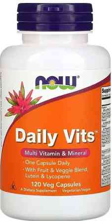 Витамины и минералы Now Foods Daily Vits 120 вег капс Киев