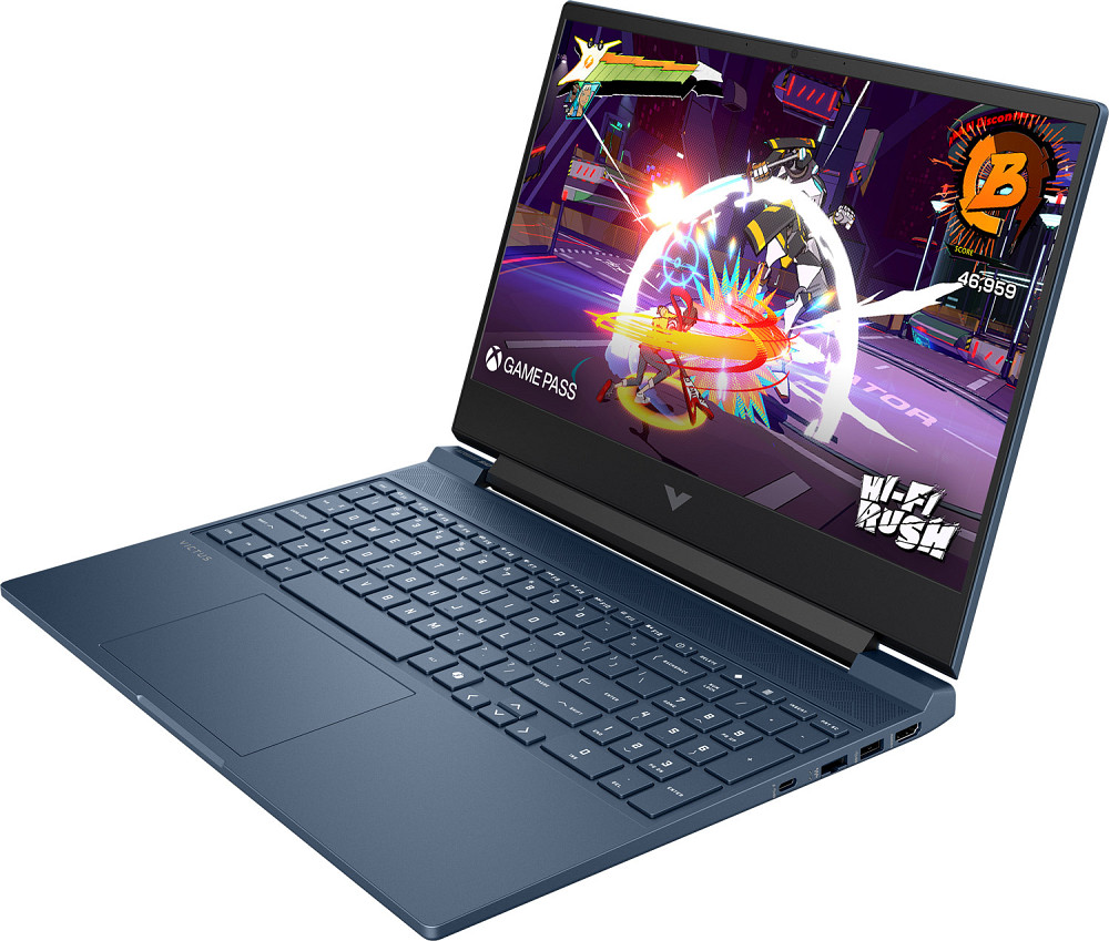 HP Victus 15-fb3070ua 15.6" FHD IPS,300n/Ryzen 5-240 (5.0)/24Gb/SSD512Gb/RTX 5050,8GB/DOS/Синій Вінниця - фото 3