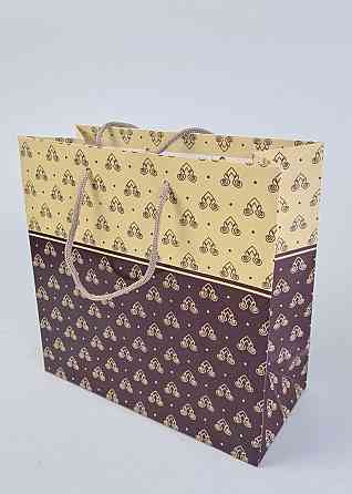 Пакет паперовий подарунковий квадратний 23*24*10 (артKV-140 (12 шт.) Харків