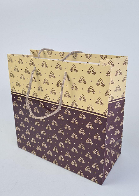 Пакет паперовий подарунковий квадратний 23*24*10 (артKV-140 (12 шт.) Харків - фото 1