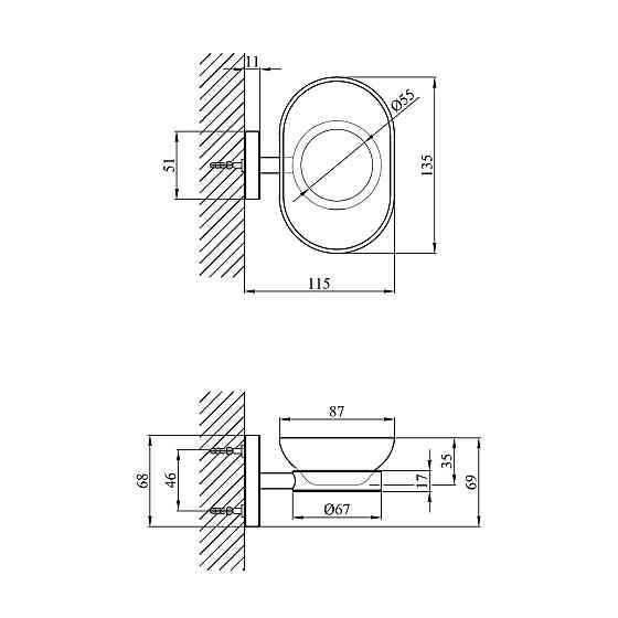 Мильниця для ванни Kroner KRM Elbe - ACG2902 Київ