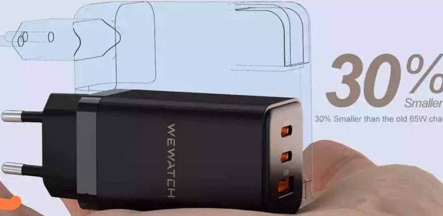 Зарядний: Xiaomi 65W GaN Pro WEWATCH QC заряджання PD Київ - фото 6