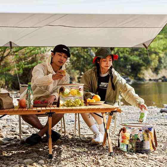 Складаний контейнер для води з ПВХ Naturehike NH20SJ040, 10л, прозорий Киев