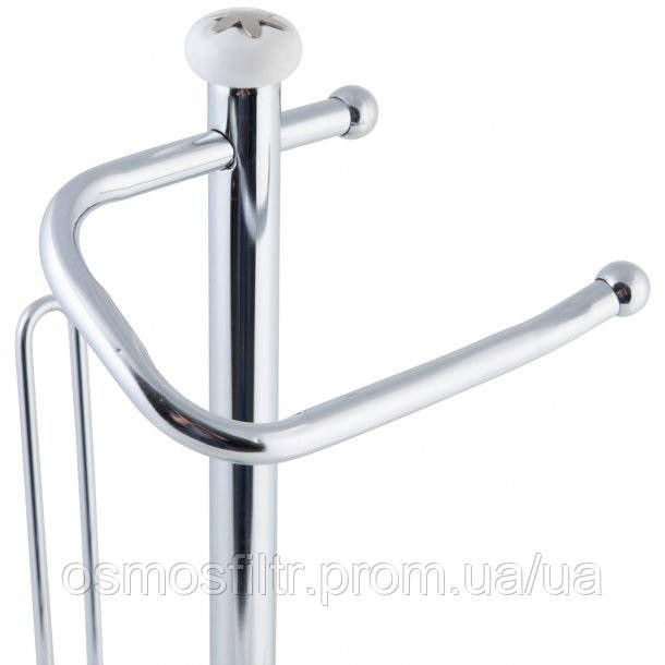 Тримач для WC Axentia хром для туалетного паперу запасок газет H 56 см (280837) Київ - фото 2