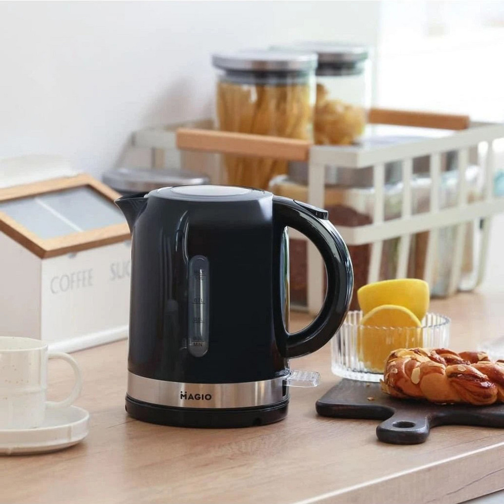 Тихий побутовий чайник Magio MG-111 1 л 1360 Вт, Бездротовий електричний чайник, Гарний електрочайник MJ-27 Івано-Франківськ - фото 8