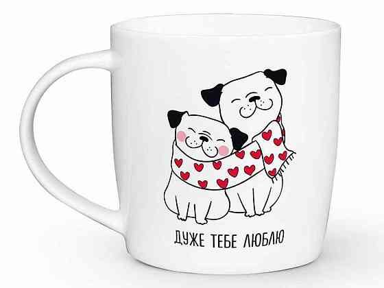 Чашка 360мл Бочка Дуже тебе люблю 1961 в под.коробці ТМ KVARTA   Solmir Київ