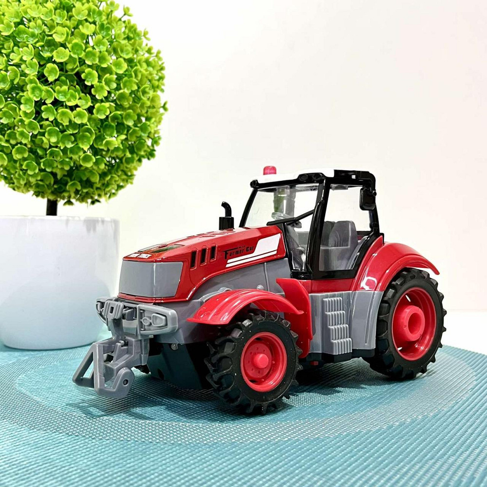 Трактор на радіокеруванні масштаб 1:24 підсвічування Червоний (HJ8011) Чернігів - фото 9