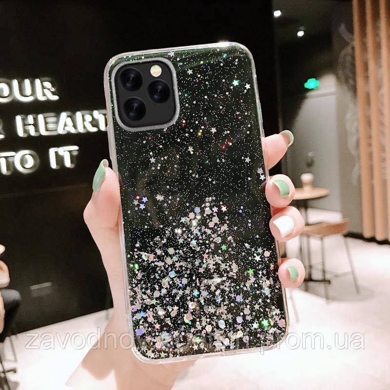 IPhone 12 Pro Max Чохол прозорий Блискітки Stars Одеса - фото 1