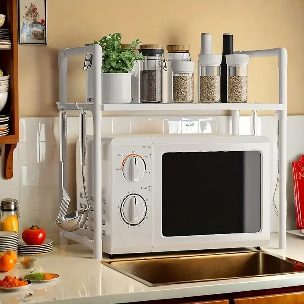 Подставка для микроволновки на 1 ярус 51х27х50.5см,Белая SBR Киев - изображение 2