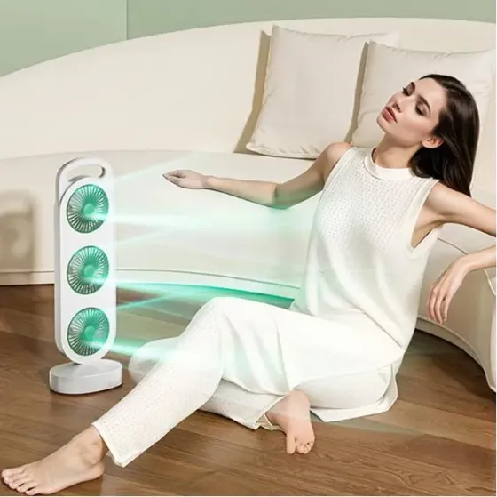 Вентилятор аккумуляторный, 1200мАч, от USB, S-31 / Мини вентилятор портативный / Настольный вентилятор Коломия