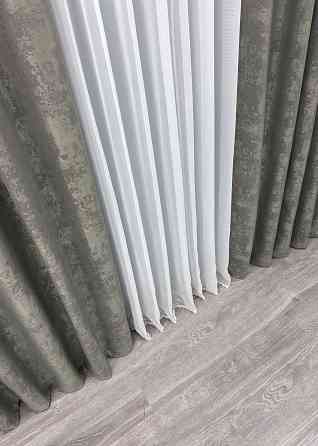 Шторна тканина жаккард колекція "Sultan" Туреччина колір сірий 875ш Київ