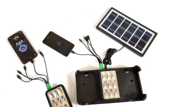 Портативна сонячна автономна система GDLite GD-8058 сонячна панель + Power Bank + Пульт дистанційного керування (15000 mah) Чернівці - фото 2