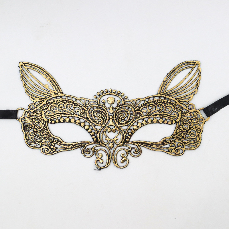 Маска на корпоратив карнавальна one size золотистий Київ - фото 3