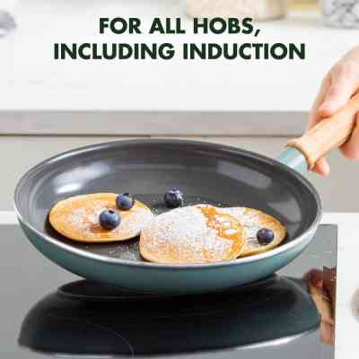 Сковорода GreenPan Mayflower, 20 см з керамічним покриттям, блакитна (CC001667-001) Вінниця